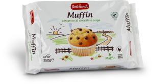 Muffin con gocce di cioccolato belga
