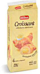 Croissant con crema pasticcera