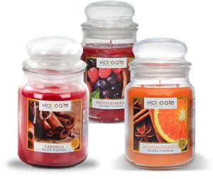 Candele profumate in giara Natalizie