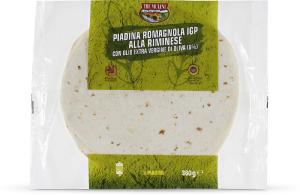 Piadina romagnola IGP alla riminese con olio extra vergine di oliva