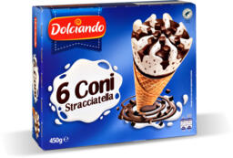 Coni gelato stracciatella 6 pezzi