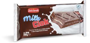 Merendina "Milk Ciok" con crema al latte e ricopertura al cacao