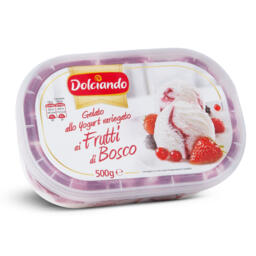 Vaschetta gelato allo yogurt variegato ai frutti di bosco