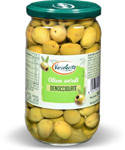 Olive verdi denocciolate
