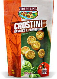 Crostini basilico e pomodoro