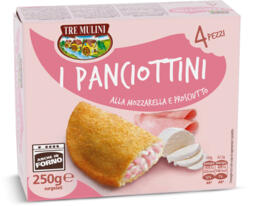 Panciottini mozzarella e prosciutto 4 pezzi