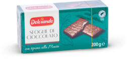 Sfoglie di cioccolato con ripieno alla menta