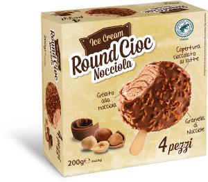 Gelato Round Cioc nocciola 4 pezzi