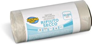 Sacchi pattumiera per rifiuto secco con laccio 30 pezzi