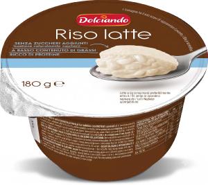 Dessert riso latte proteico vaniglia